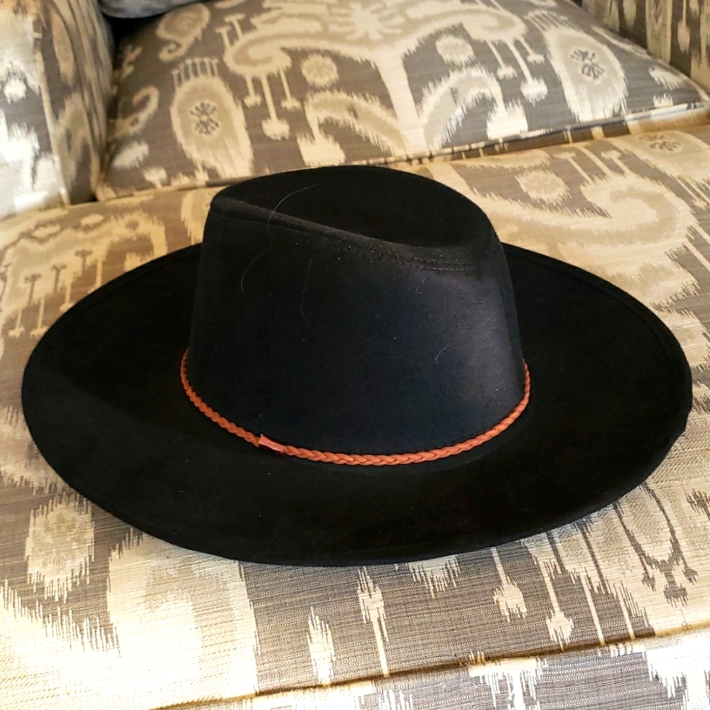 Hat Suede-like Leather band One Size Sun protection